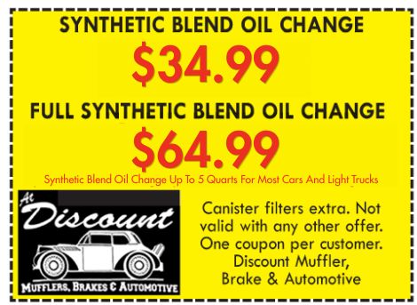 Discount Coupon - Oil Change Oil Change Coupon